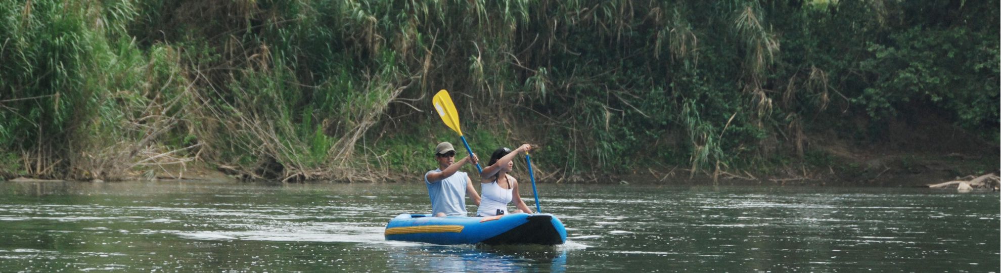 Serendipity Adventures Costa Rica guests paddling a river