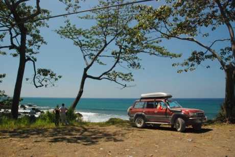 Serendipity Costa Rica 4x4 at edge of beach