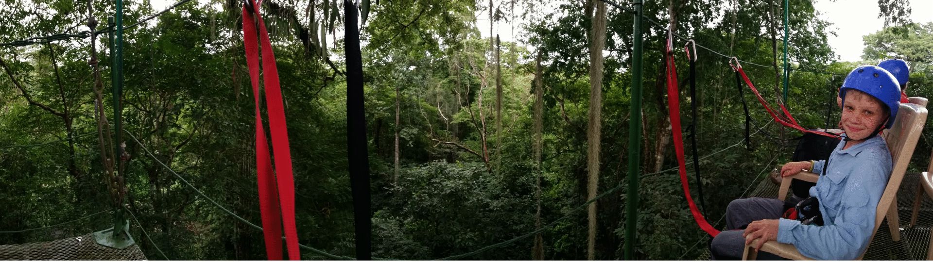 Serendipity Costa Rica - Sitting on platform in rain forest 120 feet above jungle floor