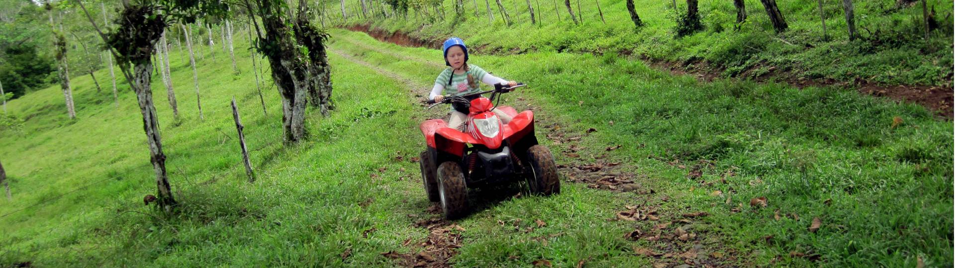 Serendipity Adventures ATV ride with younger girl riding solo