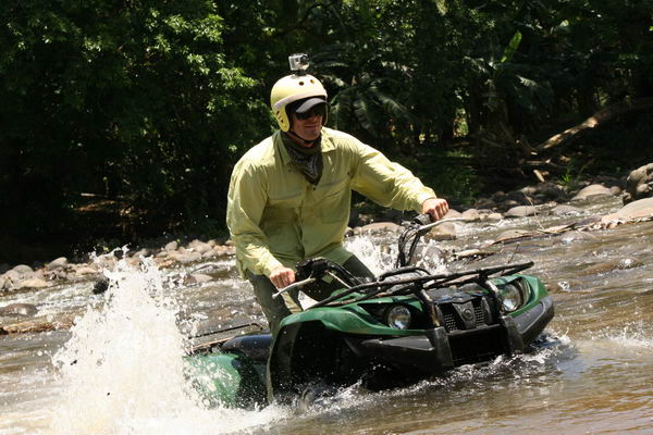 Serendipity ATV tour invovles a lot of river adventures