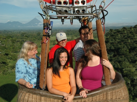 Serendipity Costa Rica balloon near Arenal volcano
