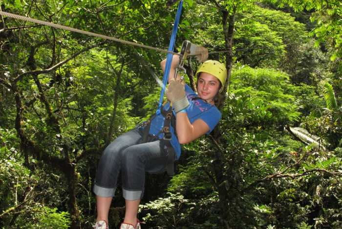 zipline (canopy tour) in Costa Rica